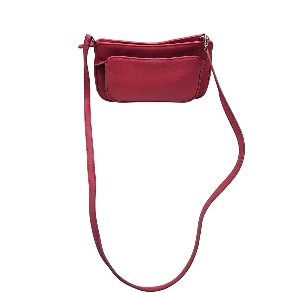 Giani Bernini Women's Pink‎ Crossbody Bag Purse Pockets Zippers Strap Removes - Picture 3 of 14